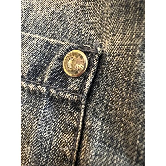 Jane and Delancey Lyocell Chambray Button Down Long Sleeve Shirt - S - Picture 5 of 9